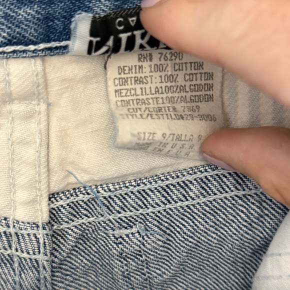 Niki-Lee California Patriotic Patch Pattern 90s Jeans - Picture 11 of 12